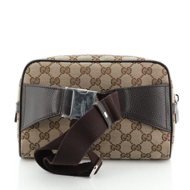 Gucci Waist Belt Bag GG Canvas Small For Sale at 1stdibs