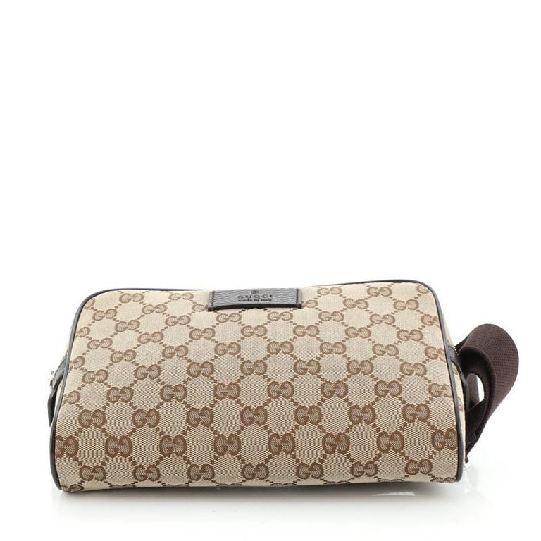 Gucci Waist Belt Bag GG Canvas Small at 1stDibs gucci belt bag canvas