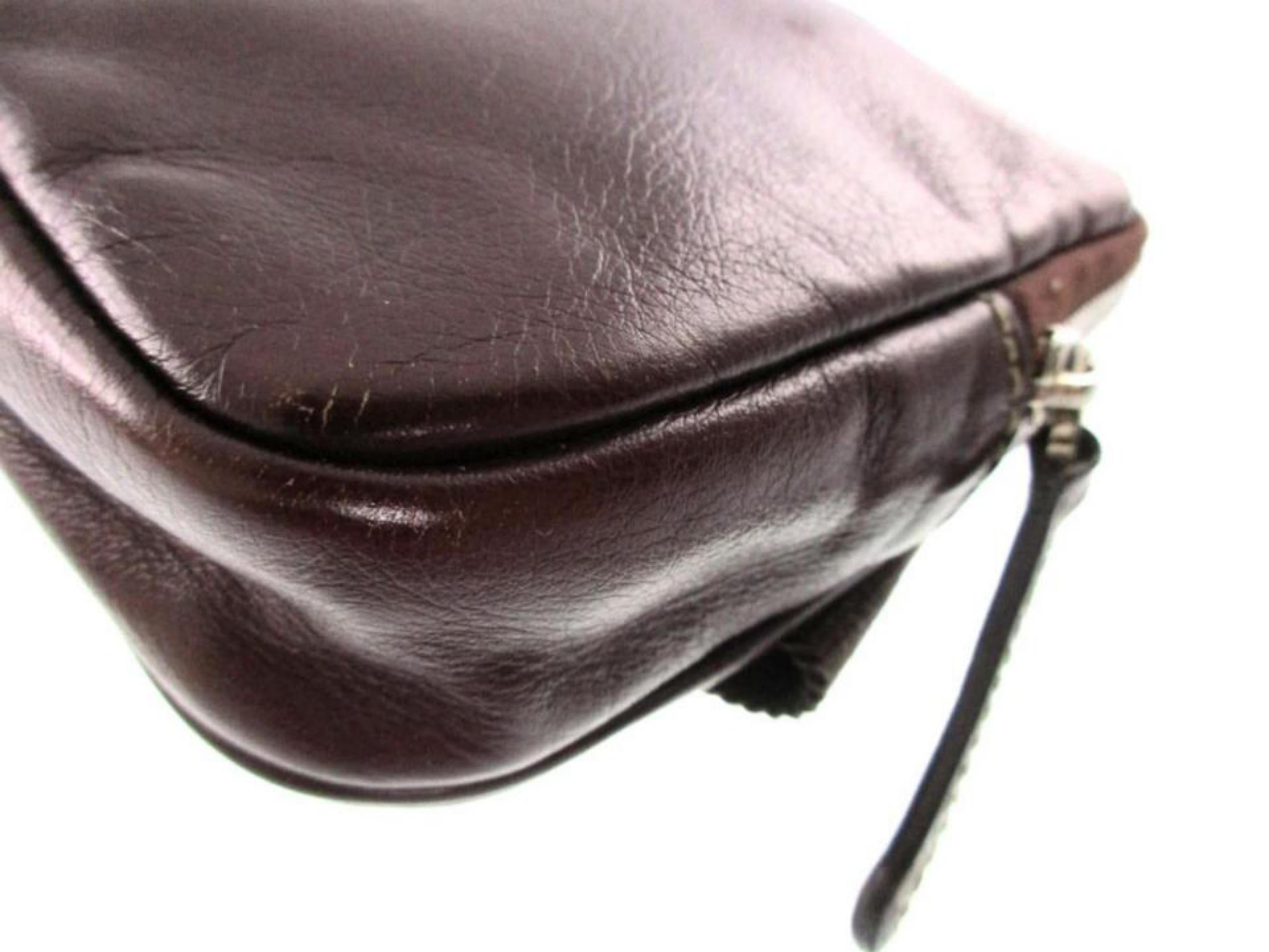 Gucci Waist Belt Pouch 228311 Bordeaux Leather Cross Body Bag For Sale 3