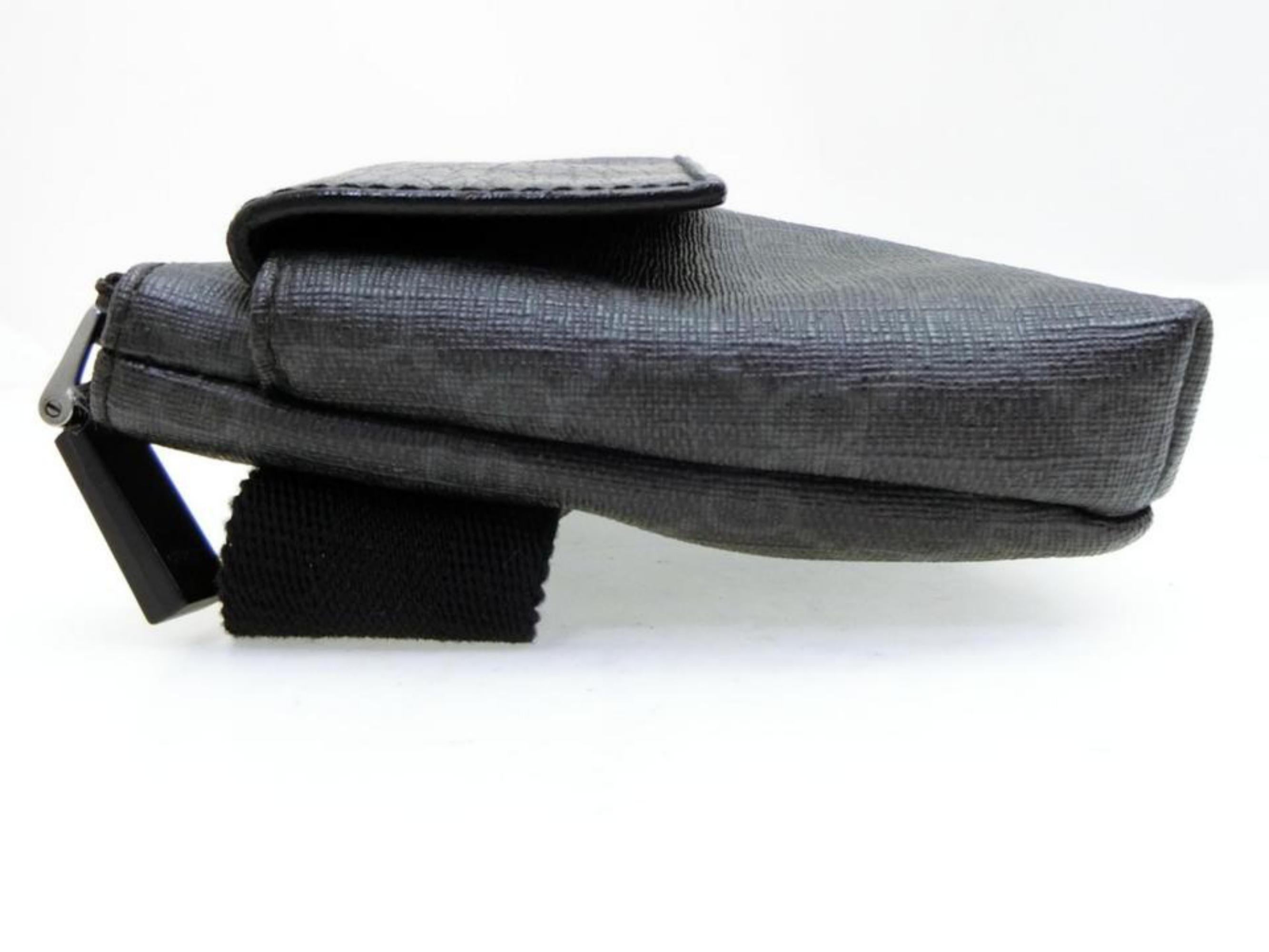 Gucci Waist Supreme Gg Belt Pouch Fanny Pack 233640 Black Leather Shoulder Bag For Sale 5