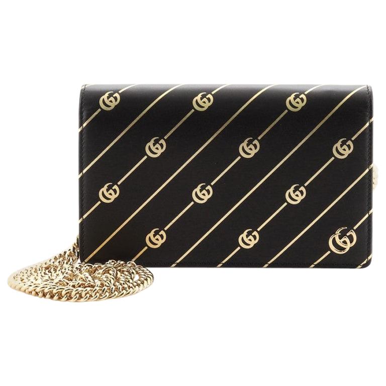 Gucci Wallet on Chain Diagonal GG Leather at 1stDibs