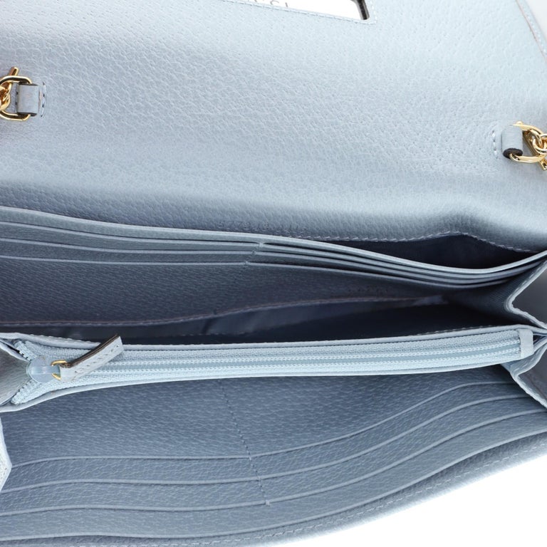 Gucci Wallet on Chain Flora Canvas at 1stDibs