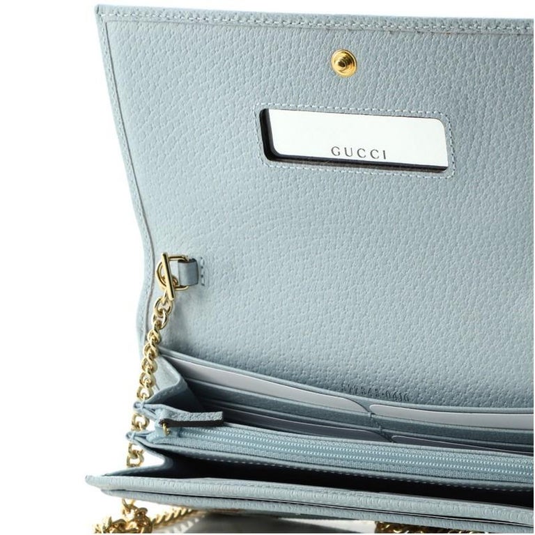 Gucci Wallet on Chain Flora Canvas at 1stDibs