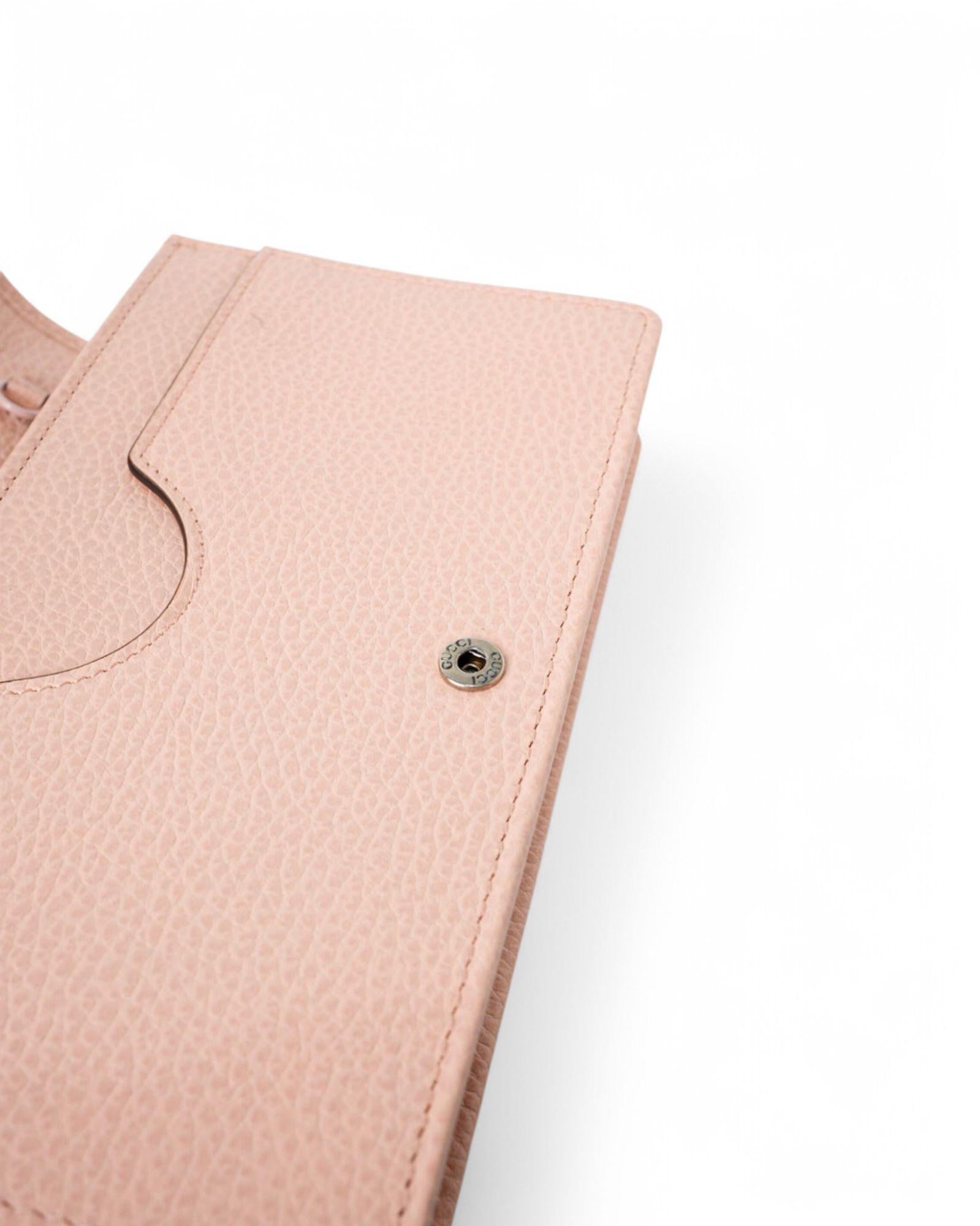 Gucci Wallet On Chain GG Marmont Pink For Sale 8