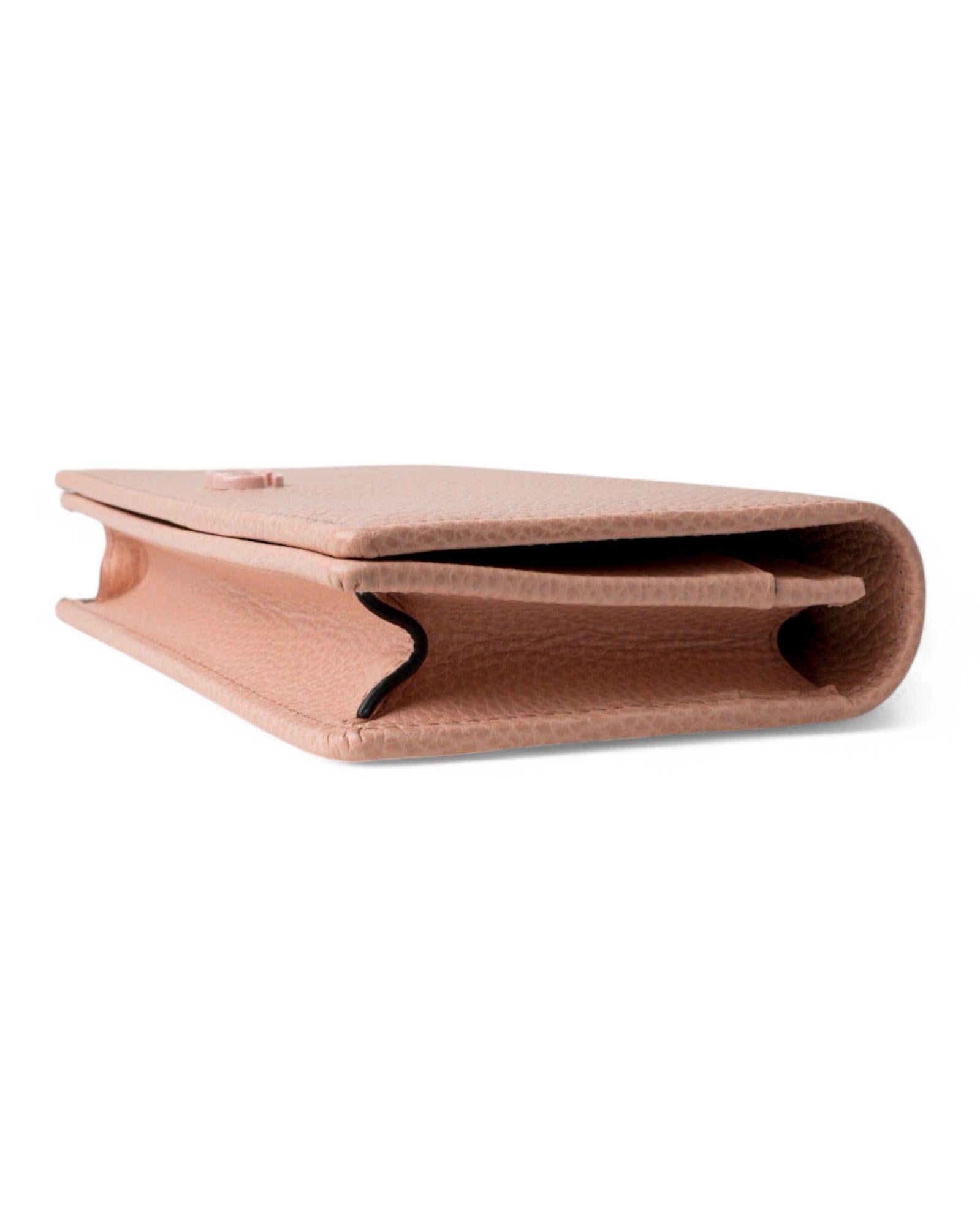 Gucci Wallet On Chain GG Marmont Pink For Sale 3
