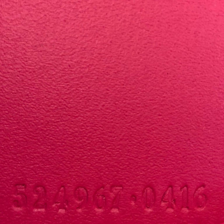 Gucci Wallet On Chain Limited Edition Printed Leather For Sale at 1stdibs