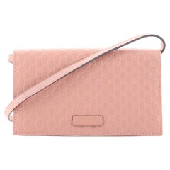 Gucci Wallet on Strap (Outlet) Microguccissima Leather