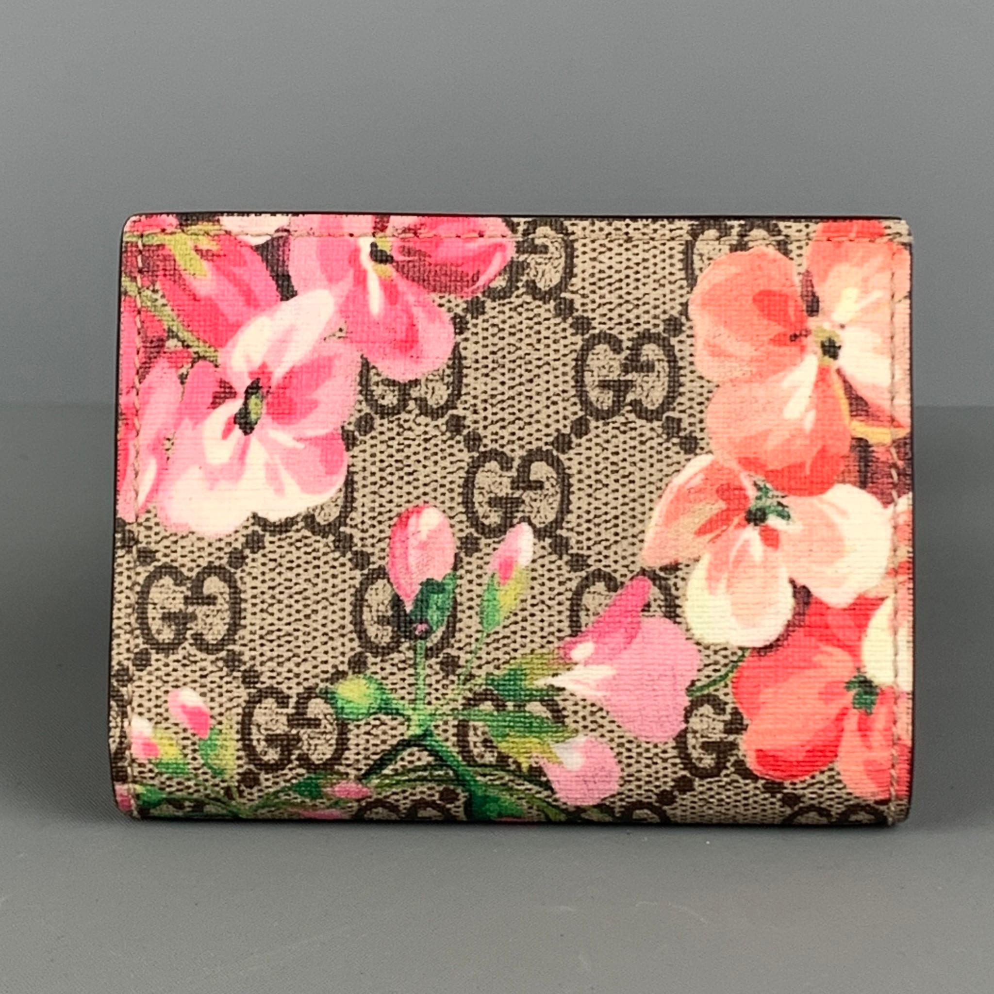 gucci floral card holder