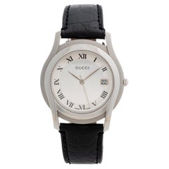 Orologio Gucci Ref 5500M, cassa in acciaio da 34 mm, anno c2000