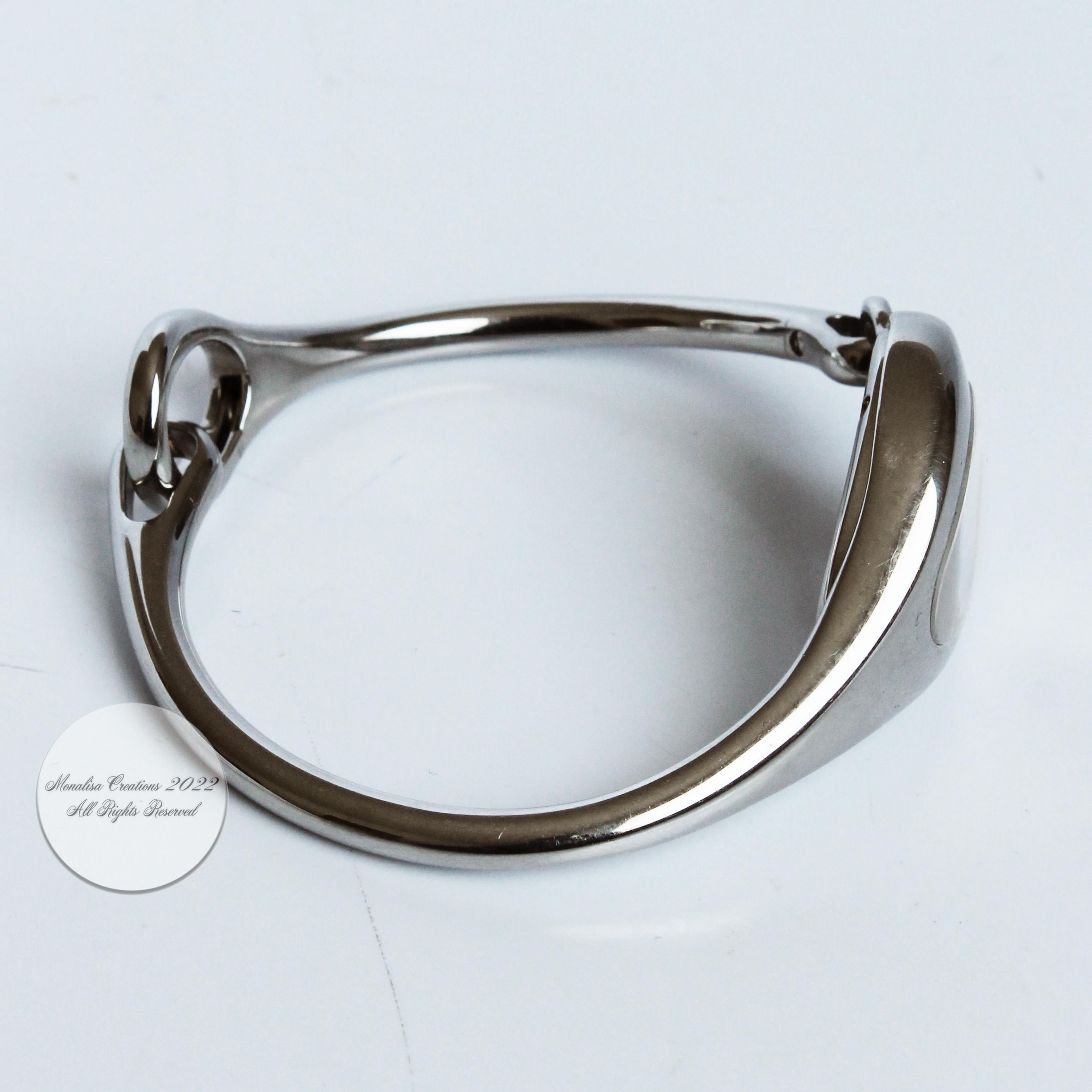 Women's Gucci Watch Silver Metal Horsebit #103 Ladies Wrist Watch Modernist Abstract 