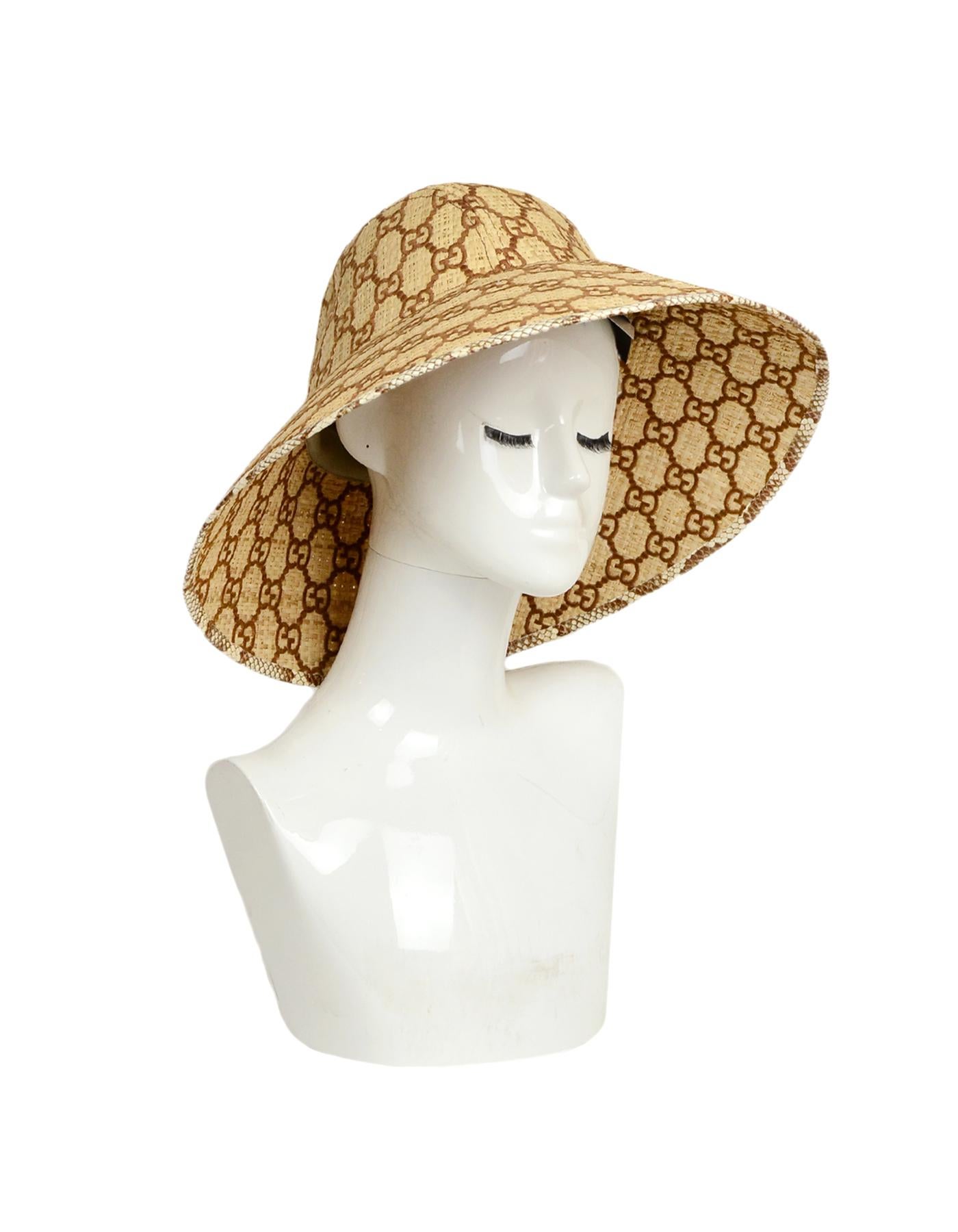 gucci raffia hat
