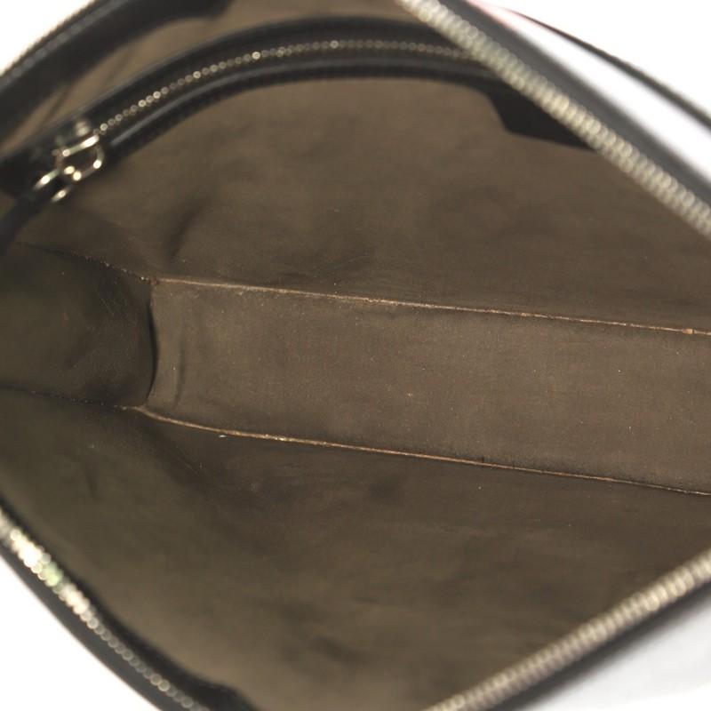 Black Gucci Web and Snake Messenger Bag Printed Leather Large