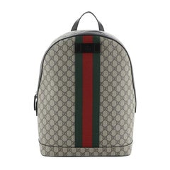 Gucci  Web Backpack GG Coated Canvas Medium
