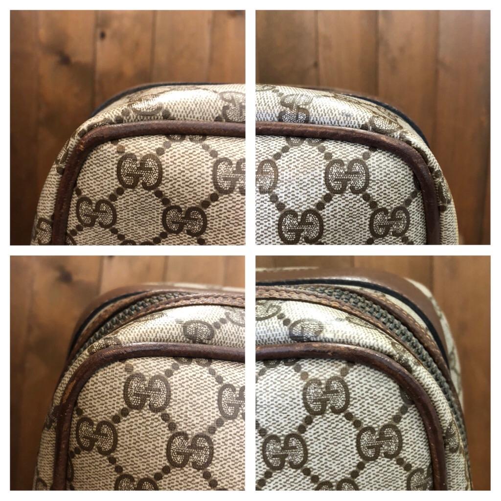GUCCI Web Brown GG Monogram Canvas Softsided Suitcase 50 Unisex In Good Condition In Bangkok, TH