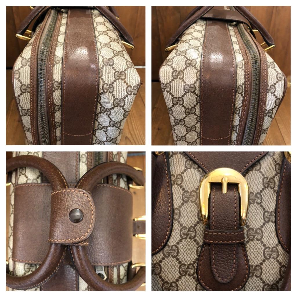 GUCCI Web Brown GG Monogram Canvas Softsided Suitcase 50 Unisex 3