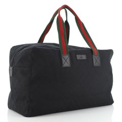 Gucci Web Carry On Duffle Bag GG Canvas groß