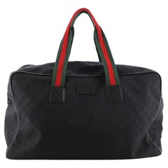 Gucci Web Carry On Duffle Bag GG Canvas Large