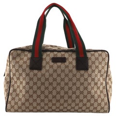 Gucci Web Carry On Duffle Bag GG Canvas Medium