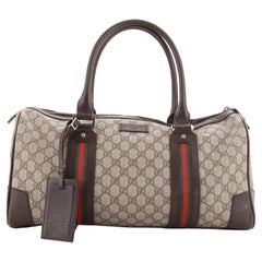 Gucci Web Carry On Duffle Bag GG Coated Canvas Medium