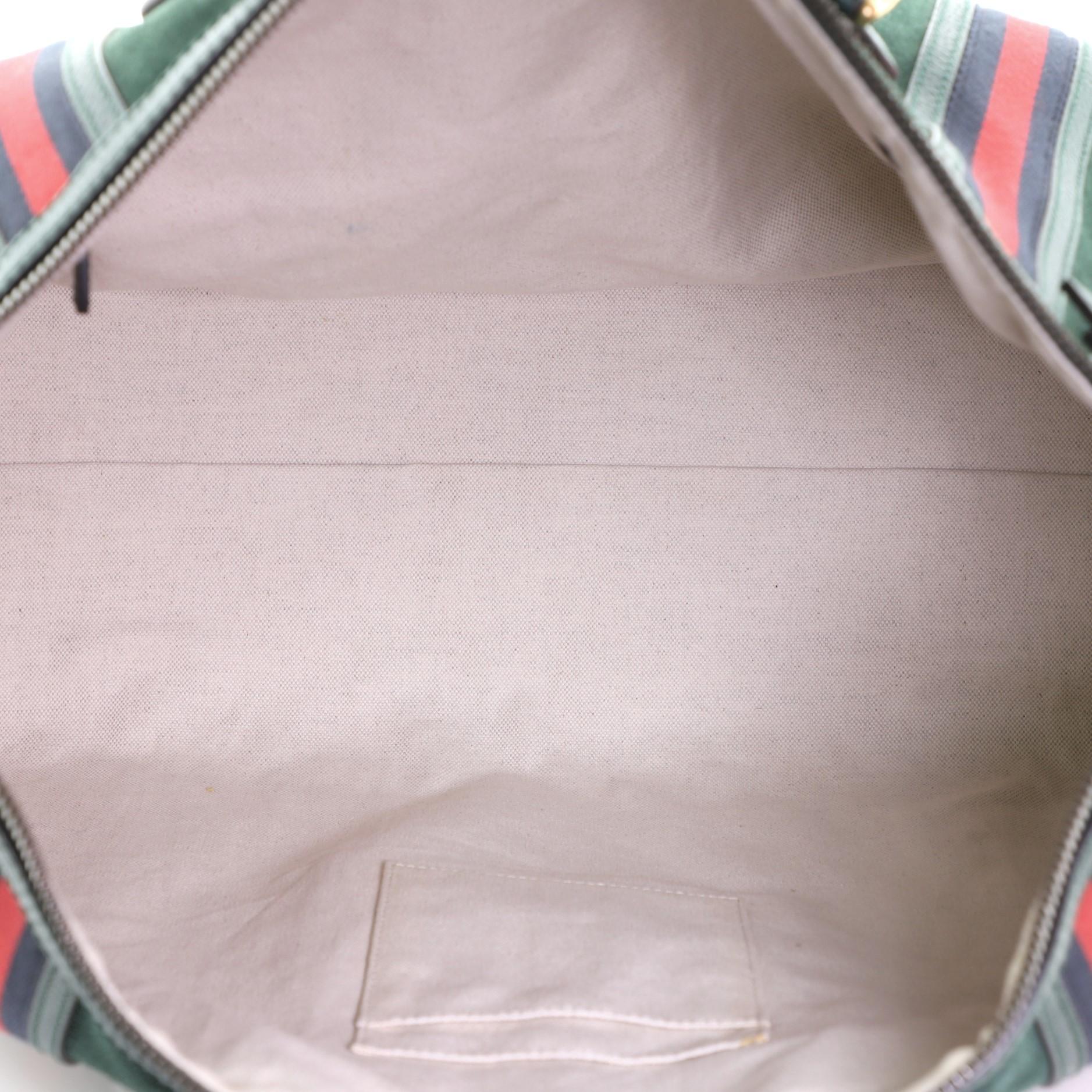 gucci suede duffle bag