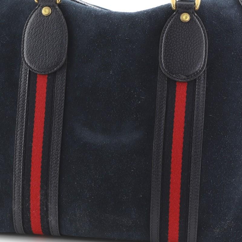 Gucci Web Convertible Duffle Bag Suede Medium 1