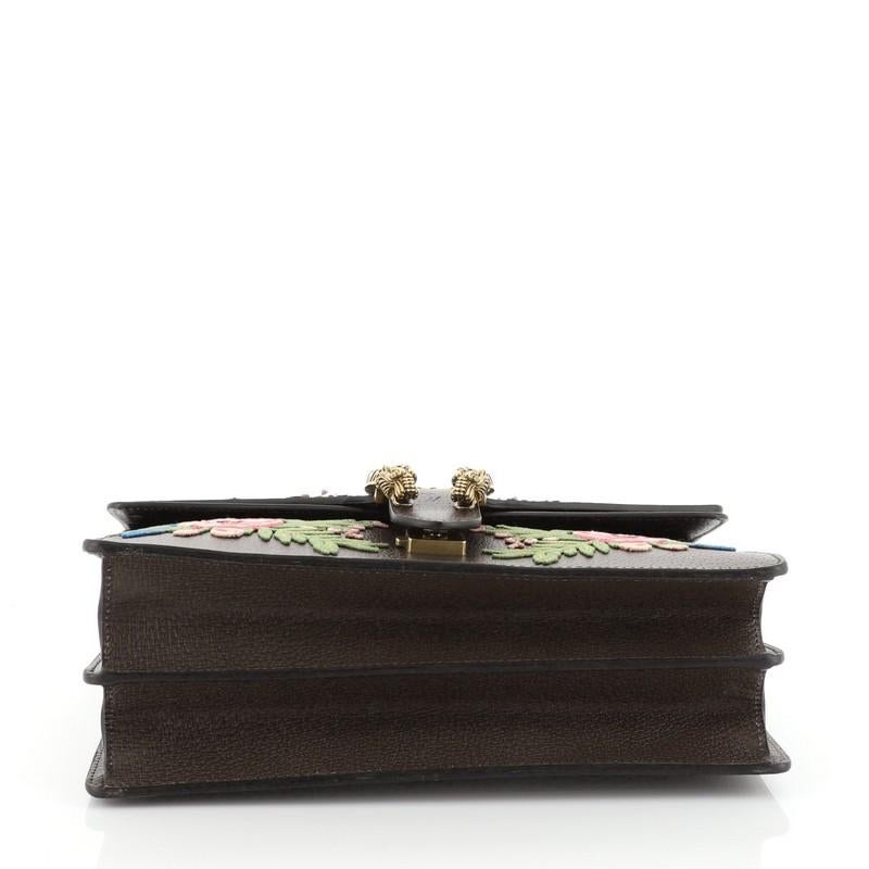 Gucci Web Dionysus Bag Embellished Leather Medium In Good Condition In NY, NY