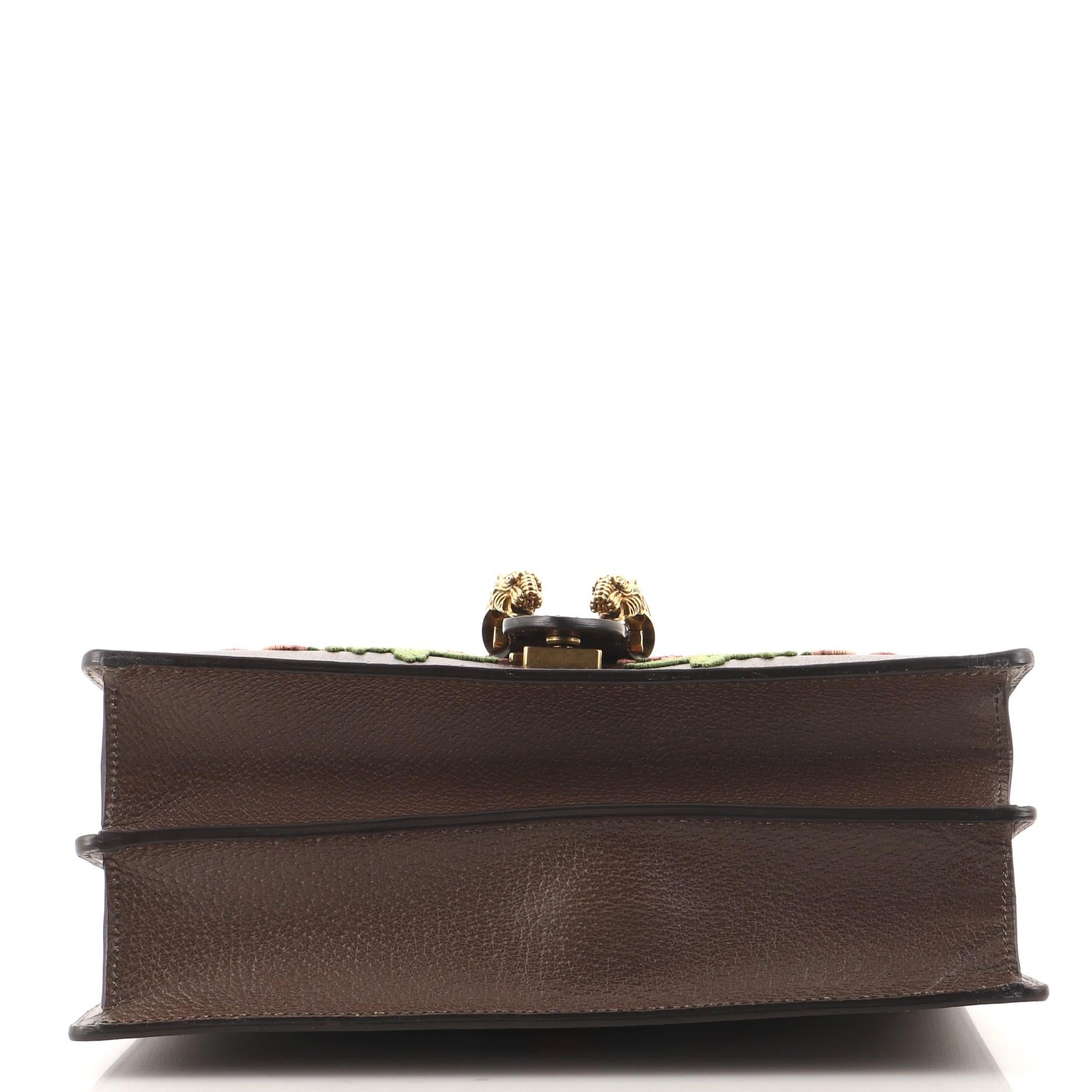 Gucci Web Dionysus Bag Embellished Leather Medium In Good Condition In NY, NY