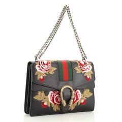 Gucci Web Dionysus Bag Embroidered Leather Medium
