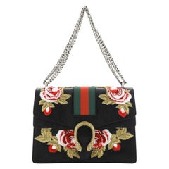 Gucci Web Dionysus Bag Embroidered Leather Medium