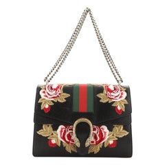 Gucci Web Dionysus Bag Embroidered Leather Medium
