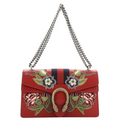 Gucci Web Dionysus Bag Embroidered Leather Small