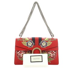  Gucci Web Dionysus Bag Embroidered Leather Small
