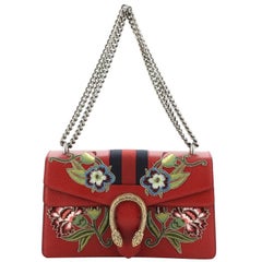 Gucci Web Dionysus Bag Embroidered Leather Small