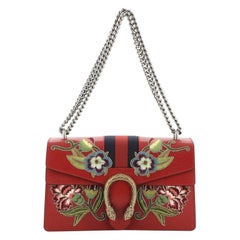 Gucci Web Dionysus Bag Embroidered Leather Small