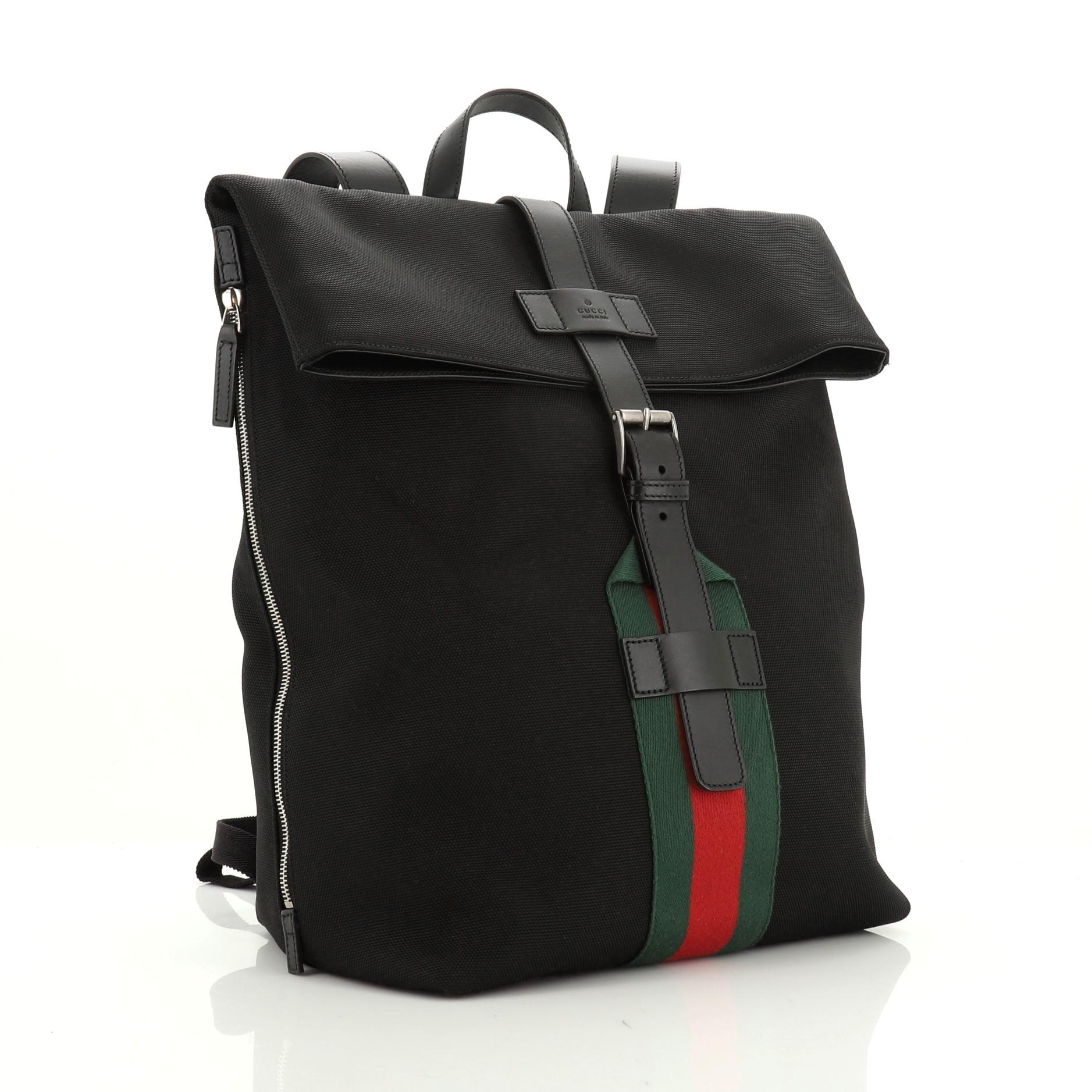 gucci backpack stripe