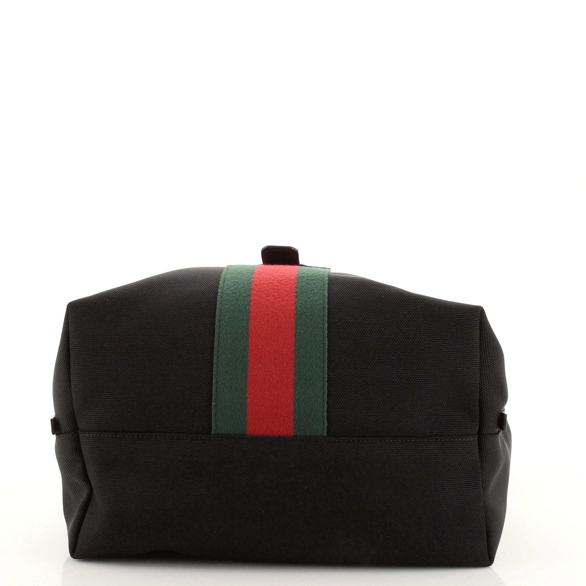Gucci Web Fold Over Backpack Techno Canvas Medium In Good Condition In NY, NY