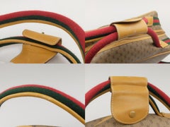 Gucci Web Gg Signature Suitcase 2way 228143 Beige Canvas Weekend/Travel Bag