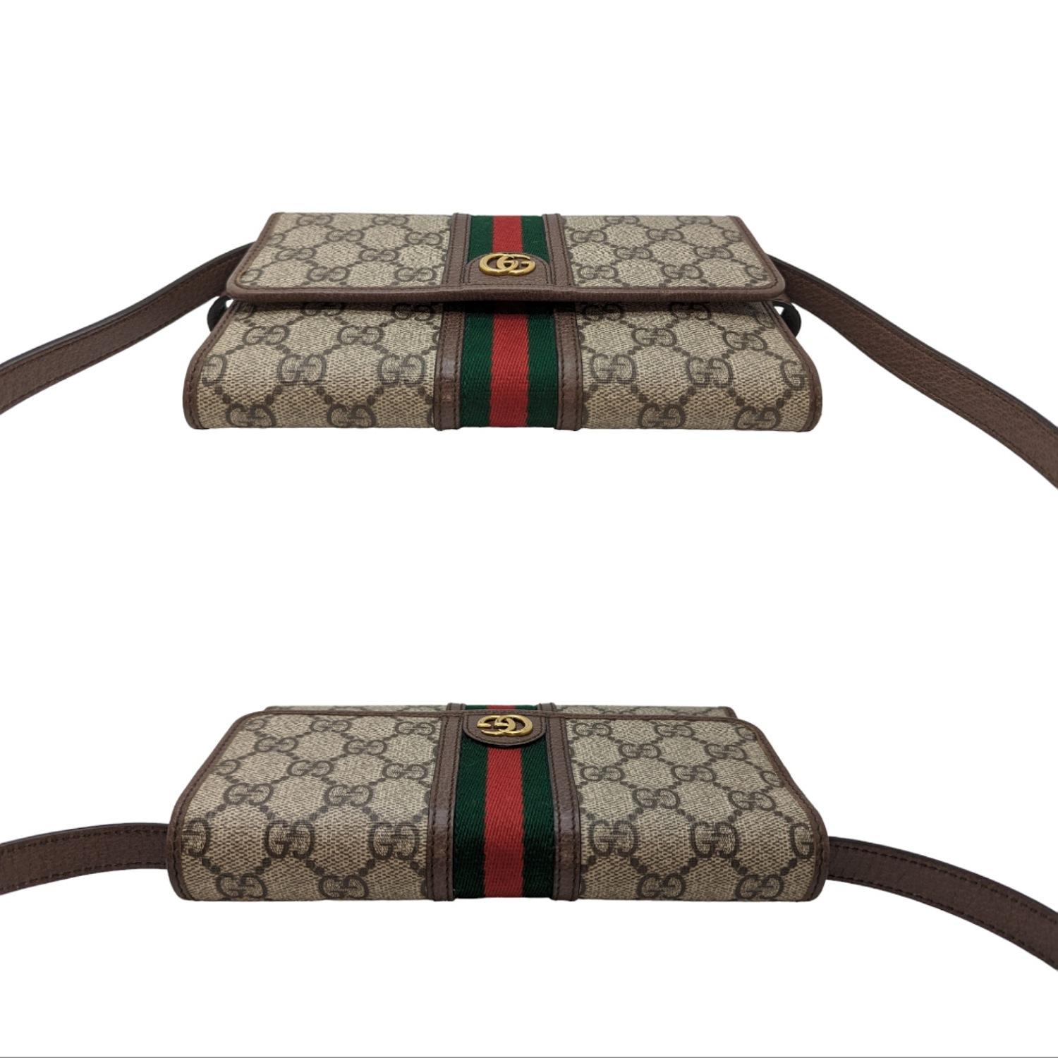 Women's or Men's Gucci Web GG Supreme Ophidia Wallet Crossbody
