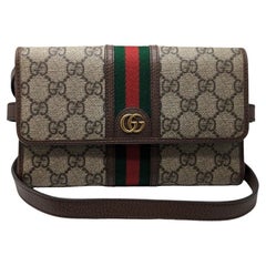 Gucci Web GG Supreme Ophidia Wallet Crossbody