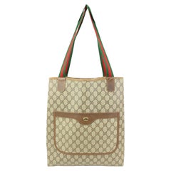 Gucci Web Handle Supreme GG Shopper Tote Tasche Upcycle bereit 44gk93