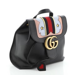 Gucci Web Heart GG Marmont Backpack Leather