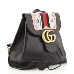 Gucci Web Heart GG Marmont Backpack Leather