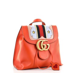 Gucci Web Heart GG Marmont Backpack Leather