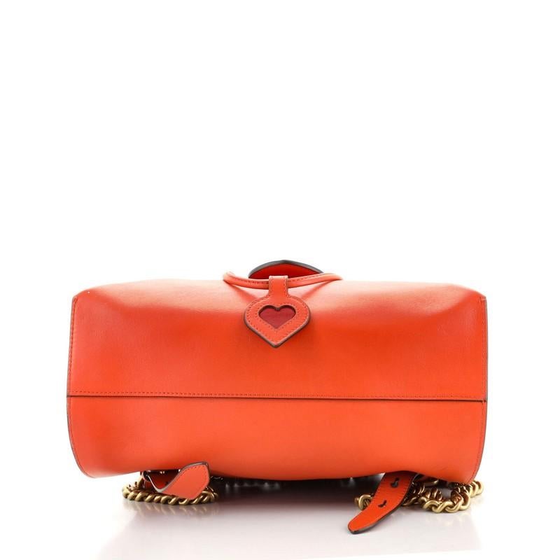 Gucci Web Heart GG Marmont Rucksack aus Leder im Zustand „Gut“ in NY, NY