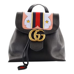 Gucci Web Heart GG Marmont Backpack Leather