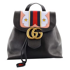 Gucci Web Heart GG Marmont Backpack Leather