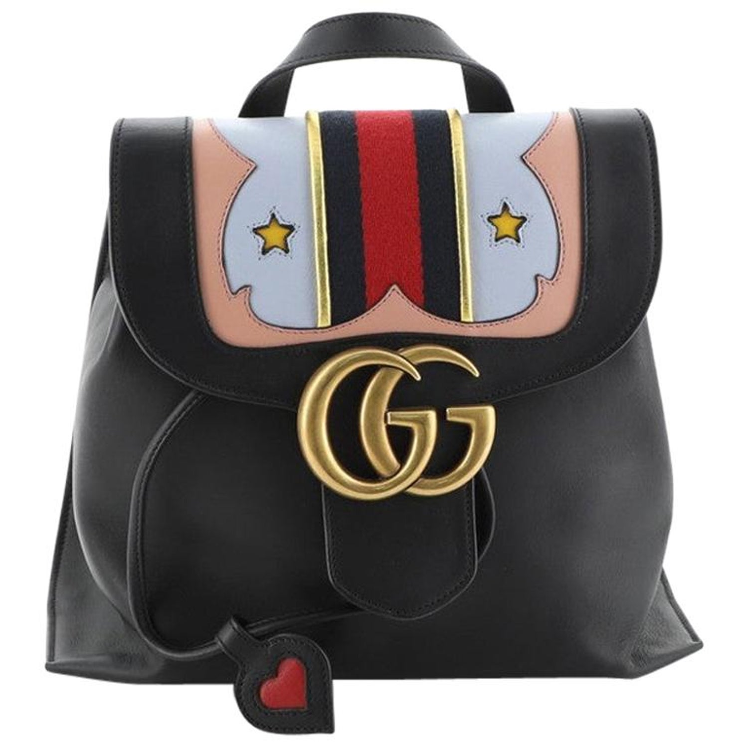 Gucci Web Heart GG Marmont Backpack Leather at 1stDibs | gucci heart  backpack, gucci heart bag, gucci marmont heart bag