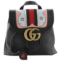 Gucci Web Heart GG Marmont Backpack Leather