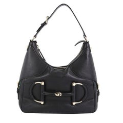 Gucci Web Horsebit Heritage Hobo Leather Medium