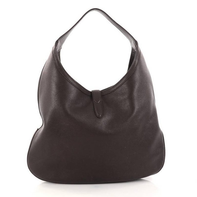 Gucci Web Jackie Soft Hobo Leather Large at 1stDibs